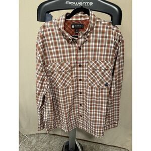 Alaskan Hardgear Duluth Men's XL Plaid Coolmax Vented Long Sleeve‎ Button Up